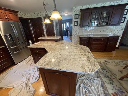 Stone countertop project by World Wide Stone