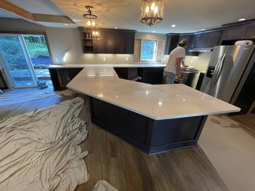 Stone countertop project by World Wide Stone