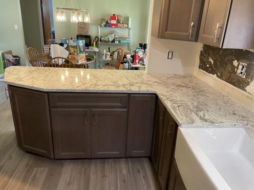 Stone countertop project by World Wide Stone