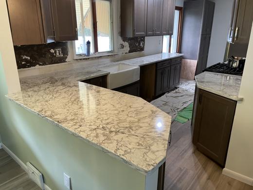 Stone countertop project by World Wide Stone