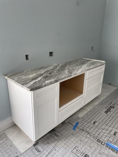 Stone countertop project by World Wide Stone